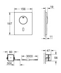 GROHE - Tectron Skate Infračervená elektronika pro WC nádržky, chrom 37419000