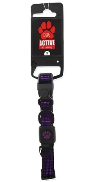 Active Dog Strong S fialový / Obojek pro psy / Nylonový / Nastavitelný / 1,5 × 27-37 cm (0904-90527)