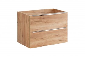 COMAD - Skříňka pod umyvadlo 80cm 2 zásuvky DUB CAPRI 5907611647820
