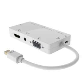 MicroConnect Adapter Mini DisplayPort 1.2 (M) - DVI-I/HDMI/VGA/Jack bílá (MDPDVIHDMIVGAAA)