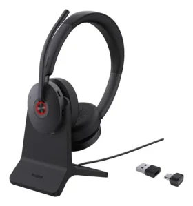 Yealink BH74 UC černá / Bezdrátový headset / On-ear / ANC / Bluetooth 5.3 / nabíjecí stojánek / USB-C/A (1208684)