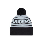 New Era Pánská zimní čepice Las Vegas Raiders NFL Pom Wordmark