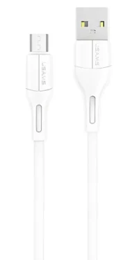 USAMS SJ502 U68 bílá / Datový kabel / microUSB / 2A / 1m (SJ502USB02)
