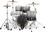 PDP Concept Maple 4 Piece Studio Set Silver to Black Fade Laquer