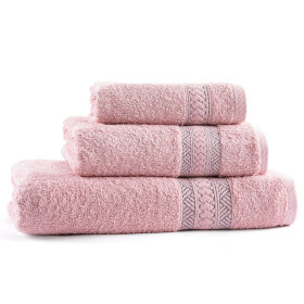 Set froté ručníků a osušky BERGER lososová 3 ks