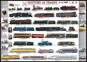 EUROGRAPHICS Puzzle Historie vlaků XL
