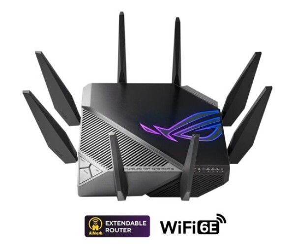 ASUS ROG Rapture GT-AXE11000 (AXE11000) WiFi 6E Extendable Gaming Router, 2.5G port, Aimesh, 4G/5G Mobile Tethering EDF_151684