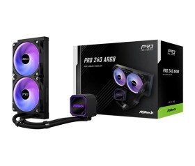 ASROCK Vodní chladič Pro 240 ARGB, 2x120mm, LGA1851, AM5, černá EDF_1883125