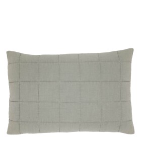 Chic Antique Prošívaný povlak na polštář Aix Vintage Opal 40 × 60 cm, zelená barva, šedá barva, textil