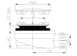 Plast Brno - Sifon sprchový 90 SNÍŽENÝ v.63mm nerez DN40 Plast Brno, nízký EWNN940 EWNN940