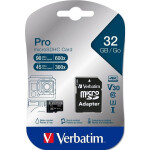 Paměťová karta Verbatim Pro Micro SDHC 32GB (47041)