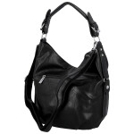 Stylová dámská koženková kabelka na rameno Tripa, černá