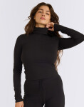 Tričko Organic Basics Everyday Turtleneck Black