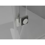 MEXEN/S - Lunar L sprchový kout dveře křídlové pravá 100 x 80, transparent, nikl kartáčovaný 834L-100-080-97-00-P