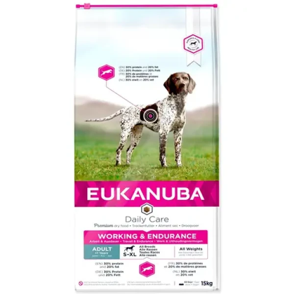 Eukanuba Daily Care Adult Working Endurance 15kg / granule pro psy / pro aktivní psy (1743-135916)
