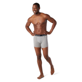 Pánské merino boxerky SMARTWOOL Men's Merino Boxer Brief Boxed, Light Gray Heather velikost: M