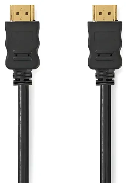 Nedis High Speed HDMI 1 m černá / Kabel HDMI / 4K 60 Hz / Ethernet (CVGB34060BK10)