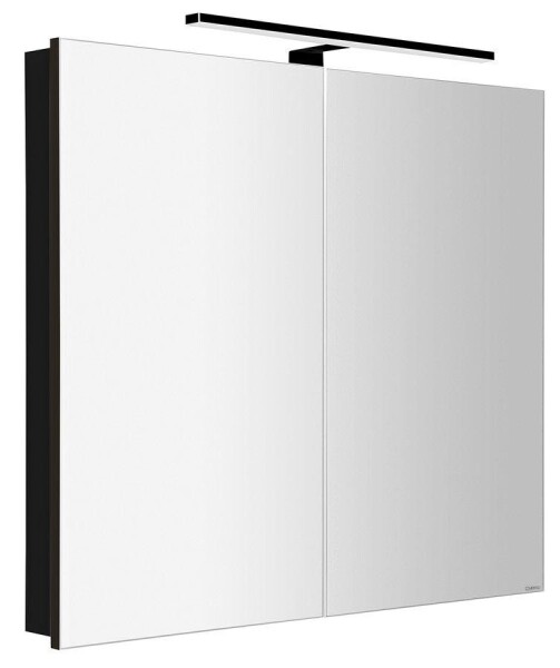 SAPHO - GRETA galerka s LED osvětlením, 81x70x14cm, černá mat GR085-0035