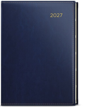 Denní diář 2027 Ctirad s výsekem Premier A5 modrá