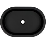 DEANTE - Silia - Granitové umyvadlo černá oval CQS_NU6U