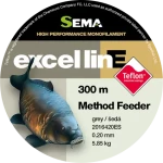 Sema Method Feeder Teflon šedá / Rybářský vlasec / 300 m / 0,28 mm / 9,85 kg