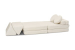 SHAPPY Dětská rozkládací pěnová pohovka SHAPPY PLAY TEDDY Barva: Soft Cream