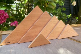 TickiT Přírodní panel trojuhelník (6 ks)