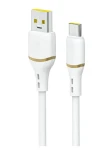 Dudao Datový kabel L25T / USB-A / USB-C / 5A / 1 m / bílá (200624)