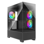 Xilence BEAM XG172 černá / ATX / 2x USB-A 2.0 / 1x USB-A 3.2 / 3x 120mm ARGB / bez zdroje / průhledná bočnice (X218.ARGB)