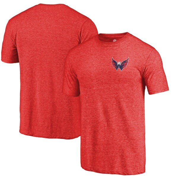 Fanatics Pánské Tričko Washington Capitals Primary Logo Left Chest Distressed Tri-Blend Velikost: