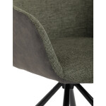 Jídelní židle, zelená, látka, DCH-Y1143 GRN2