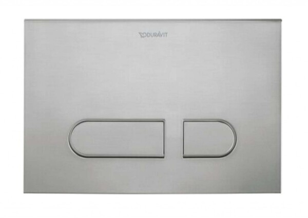 DURAVIT - DuraSystem Ovládání splachování, kartáčovaný nerez WD5012704000