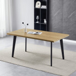 Jídelní stůl 160x90cm, mdf, divoký dub, HT-F4416 OAK