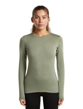 Dámské merino triko dlouhý rukáv ICEBREAKER Wmns 260 Tech LS Crewe, Lichen velikost: XS