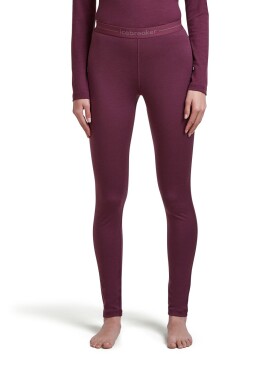 Dámské merino spodky ICEBREAKER Wmns 200 Oasis Leggings, Dark Berry velikost: S
