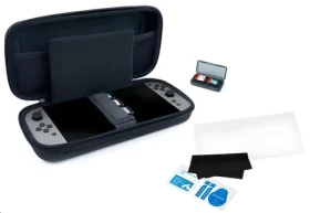 Nacon SWITCHNEWPACK5BLUE Startovací sada pro Nintendo Switch 2 modrá / Pouzdro / Ochranné sklo / Krabička na hry (SWITCHNEWPACK5BLUE)