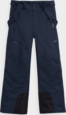 Dětské lyžařské kalhoty 4F HJZ22-JSPMN002 tmavě modré Modrá 140
