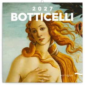 NOTIQUE Sandro Botticelli 2027 / Poznámkový kalendář / 30 x 30 cm