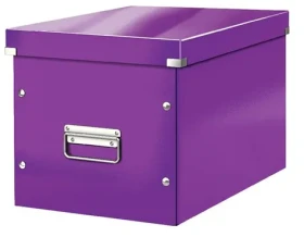 Leitz Click&Store, Čtvercová krabice velikost L (A4), purpurová (61080062)