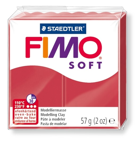 Staedtler FIMO SOFT polymerová hmota 57g tmavě červená 26