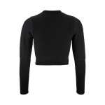 Běžecký top CRAFT ADV Tone Seamless Cropped LS - černý Velikost textilu: L-XL