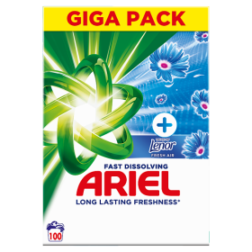 Ariel Washing Powder 5.5kg 100Washes, +Touch Of Lenor Fresh Air