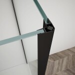 GELCO - TRINITY BLACK obdélníkový kout 800x1000 pravý, matné sklo, GT5610-80MR-B GT5610-80MR-B