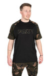 FOX Tričko Black/Camo Outline T-Shirt XL (CFX270)