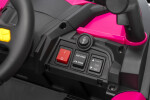 Mamido Elektrické autíčko Buggy Madman růžové | UTV-MX 4x4 | EVA kola | 12V 10Ah | EKO kůže