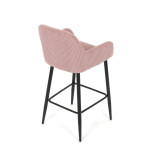 Barová židle, růžová, látka,AUB-V4009 PINK6