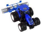 Mamido Traktor s kultivátorem na dálkové ovládání 1:24 modrý
