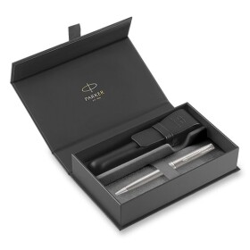 Parker Sonnet Stainless Steel CT - kuličkové pero v dárkové kazetě s pouzdrem