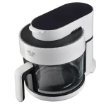 Adler AD 6316 černo-bílá / Fritovací hrnec / 1400W / 3 L / 80°C - 200C° / skleněná mísa (AD 6316)