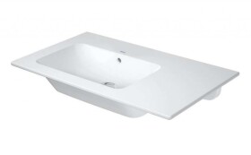 DURAVIT - ME by Starck Asymetrické umyvadlo 83x49 cm, s WonderGliss, matná bílá 23458332601